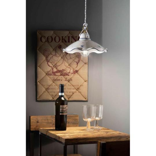 halo konyha etkezo kezzel lampa fuggesztek keramia festett kek provanszi klasszikus olasz design provansz toszkana rusztikus hullamos fodros retro ferroluce lakberendezes valaszthato festes  vintage folyoso vilagitas nappali.jpg